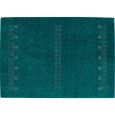 【9/17は P7倍】 防炎 ラグマット/絨毯 (約70×120cm ターコイズ) ホットカーペット対応 インド製 『フランギャベ』 プレーベル(代引不可)