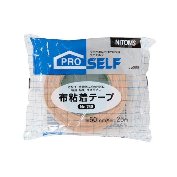 【ポイント8倍! 買いまわりで+最大10倍+SPU】 (まとめ) ニトムズ 布粘着テープ No.750POS 50mm×25m J5090 1巻 【×30セット】