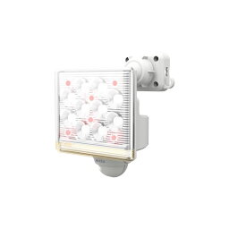 【ポイント5倍! 4/28は楽天勝利でPアップ】 LED センサーライト/照明器具 【コンセント式 12W×1灯 1000ルーメン】 フリーアーム式 リモコン付 ムサシ 〔防犯対策用品〕