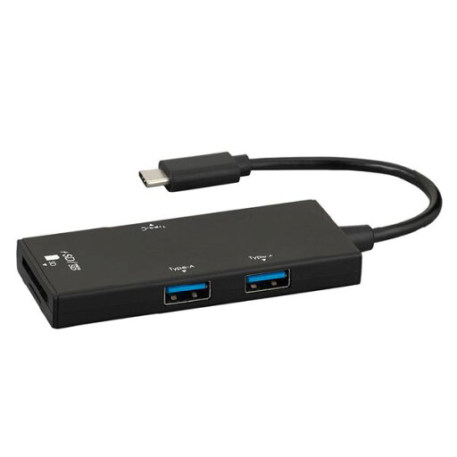 【5/20 ポイント8倍】 Digio2 USB3.2 Type-C 3ポートコンボハブ ブラック COM-C3SD073BK 【5/20 ポイント8倍】 Digio2 USB3.2 Type-C 3ポートコンボハブ ブラック COM-C3SD073BK