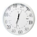 【タイムセール ポイント5倍】 クレセル 日本製 温湿度計 壁掛け・卓上用 ホワイト CR-160W