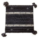 【タイムセール ポイント5倍】 椅子クッション 約40×40cm L17 ウール100% 保温性 調湿効果 オールシーズン対応 ギャッベ チェアパッド リビング...