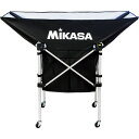 【5/18は! ポイント10倍】 MIKASA(ミカサ)(フレーム・幕体・キャリーケース3点セット)携帯用折り畳み式ボールカゴ(舟型) ブラック(ACBC210BK)