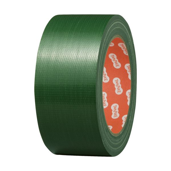 【★8倍！5/23 20時～ マラソン同時開催】 TANOSEE 布テープ（カラー）50mm×25m 緑 1セット（30巻）