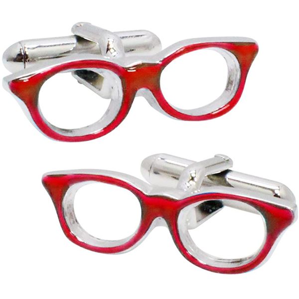 【5/18★10倍 いちばの日+ショップPアップ】 SWANK（スワンク） 日本製 眼鏡のカフス 赤