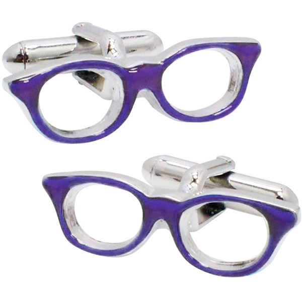 【5/18★10倍 いちばの日+ショップPアップ】 SWANK（スワンク） 日本製 眼鏡のカフス 紫