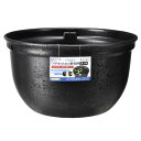 【タイムセール! ポイント5倍】 (まとめ) メダカ元気 メダカのための飼育鉢 黒370 (ペット用品) (×2セット)