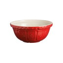 【5/5は! ポイント9倍】 (メイソンキャッシュ) 陶製 ミキシングボウル (レッド 26cm) 電子レンジ 食洗器対応 〔キッチン 台所〕