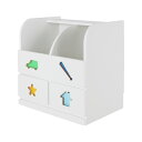 【ポイント5倍+E勝利】 子供用 収納棚/玩具収納 (男の子用) 幅59.0cm 日本製 引き出し付き 耐久性 『おかたづけしたくなるおもちゃ箱』 (完成品)(代引不可)