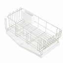 【タイムセール!ショップポイント5倍】 〔6個セット〕 水切りラック 約幅39cm ステンレス グラススタンド付き レック マルチ 水切りかご キッチン 台所 ...