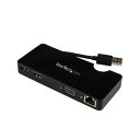 【タイムセール!ショップポイント5倍】 StarTech.com USB3.0接続ノートパソコン・ミニドッキングステーション USB3SMDOCKHV 1台