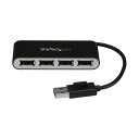 【タイムセール ポイント5倍】 (まとめ)StarTech.com 4ポート USB2.0ハブ 本体一体型ケーブル付き コンパクトミニUSBハブ バスパワー対応...