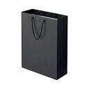 【タイムセール ポイント5倍】 (まとめ) TANOSEE マットコート手提げ袋 LL ヨコ380×タテ500×マチ幅150mm ブラック 1パック(10枚) ...
