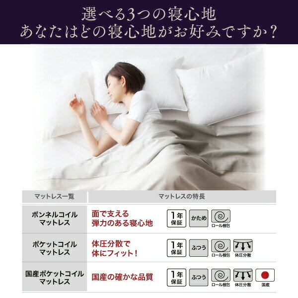 【ポケットコ】 モダンカバーリング脚付きマットレスベッド マットレスベッド 国産ポケットコイルマットレスタイプ セミダブル 22cm:モモダ家具店 ダブル