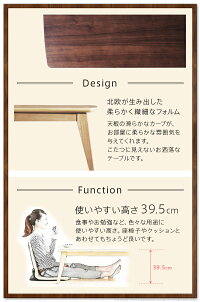 北欧デザインスクエアこたつ〔イーズ〕単品120x75cm