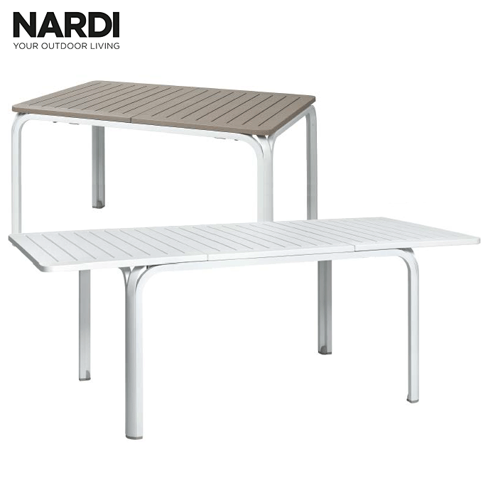 【タイムセール ポイント8倍！】 アロロテーブル イタリア ナルディ スライド式 ガーデンテーブル NARDI NAR-T04