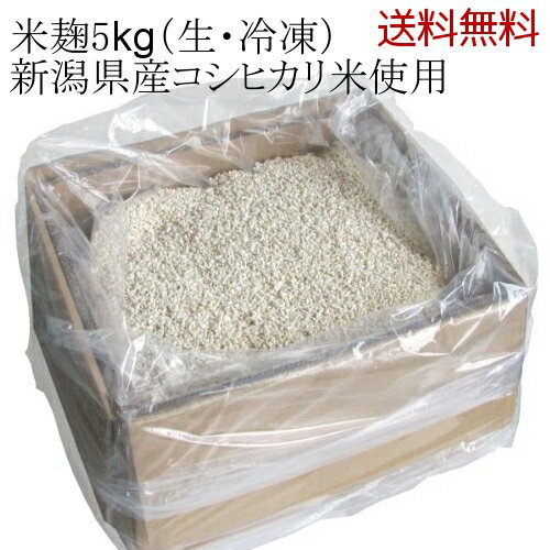 【送料無料】 業務用 米麹 5kg 生麹 冷凍 ダンボール入り（甘酒の麹や塩麹作り、味噌作りなどに最適です）