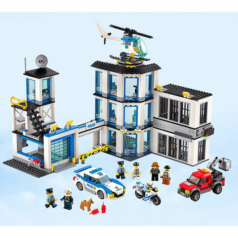 レゴブロック（男の子） 警察署 子供の日プレゼント LEGO互換 シティ レゴシティ ポリスステーション クリスマスプレゼント 誕生日プレゼント