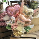 バルーン 開店祝い 周年祝い 結婚式 誕生日 プレゼント おしゃれ ナチュラル バルーンギフト ピンクテールリード