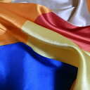 スカーフ メール便送料無料 スカーフ柄 カラフル オレンジカラー 訳あり商品