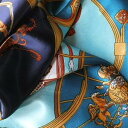 NEW スカーフ 大判 スカーフ柄 高級プリント柄 馬車柄 グリーン 訳あり商品 メール便送料無料