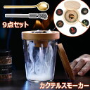 燻製キッ 家庭用 キット スモーカー フードスモーカー くんせい器 ウイスキー スモーク 5種類の木製チップ付き 燻製器