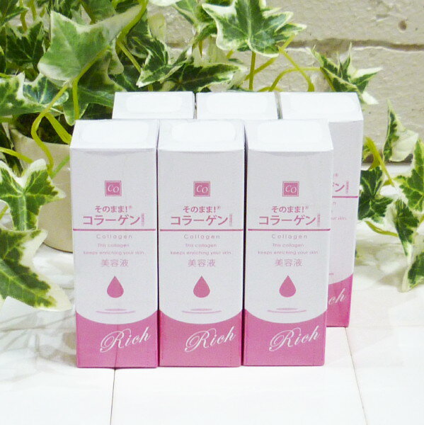 [送料無料(沖縄、離島除く)] 6本セット そのまま！コラーゲン リッチ 20ml (美容液)