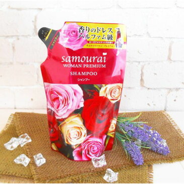 samourai womanサムライウーマンプレミアムシャンプー　370ml ＜ノンシリコン・詰替え用レフィル＞【SAMOURAIWOMAN、samouraiwomanシャンプー、samouraiwomanプレミアムシャンプー、サムライウーマンプレミアムシャンプー、サムライウーマンシャンプー】