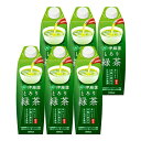 【新商品】【介護食】[伊藤園] ●ケース販売●とろり緑茶 1000ml×6本【3980円以上購入で送料無料】【介護食品 水分補給 嚥下補助 とろみ トロミ 付き 簡単】