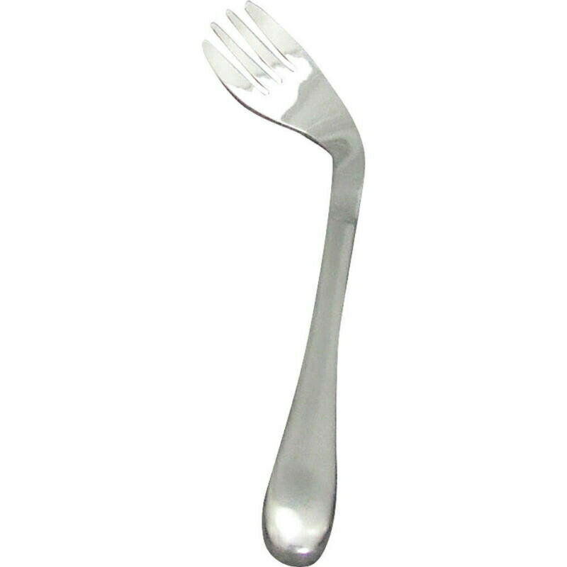 【介護用品】【空洞グリップ軽量カラトリー】ライト フォーク左曲がり 2055［青芳製作所］【3980円以上購入で送料無料】