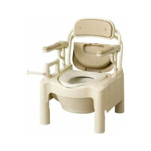 【介護用品】安寿 ポータブルトイレ FX-CP ひじ掛け はね上げタイプ 標準便座 ［アロン化成］【送料無料】【介護用品 介護 トイレ トイレ補助 排泄ケア ポータブルトイレ 簡易設置】