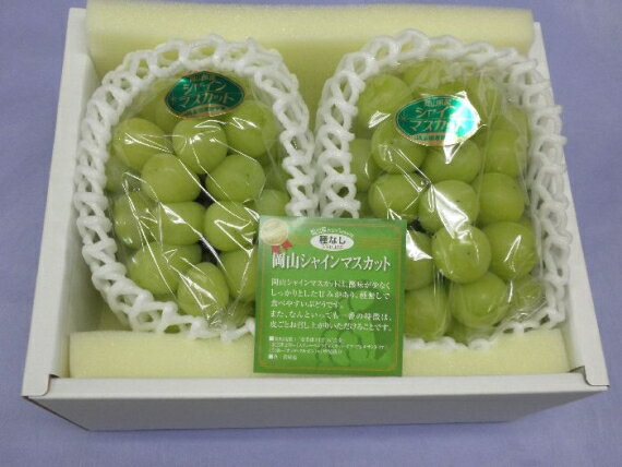 ★予約販売★【産直品】ぶどう岡山産 シャインマスカット 2〜3房(1.2kg)【 送料無料 但し※別途北海道・沖縄送料1,500円】