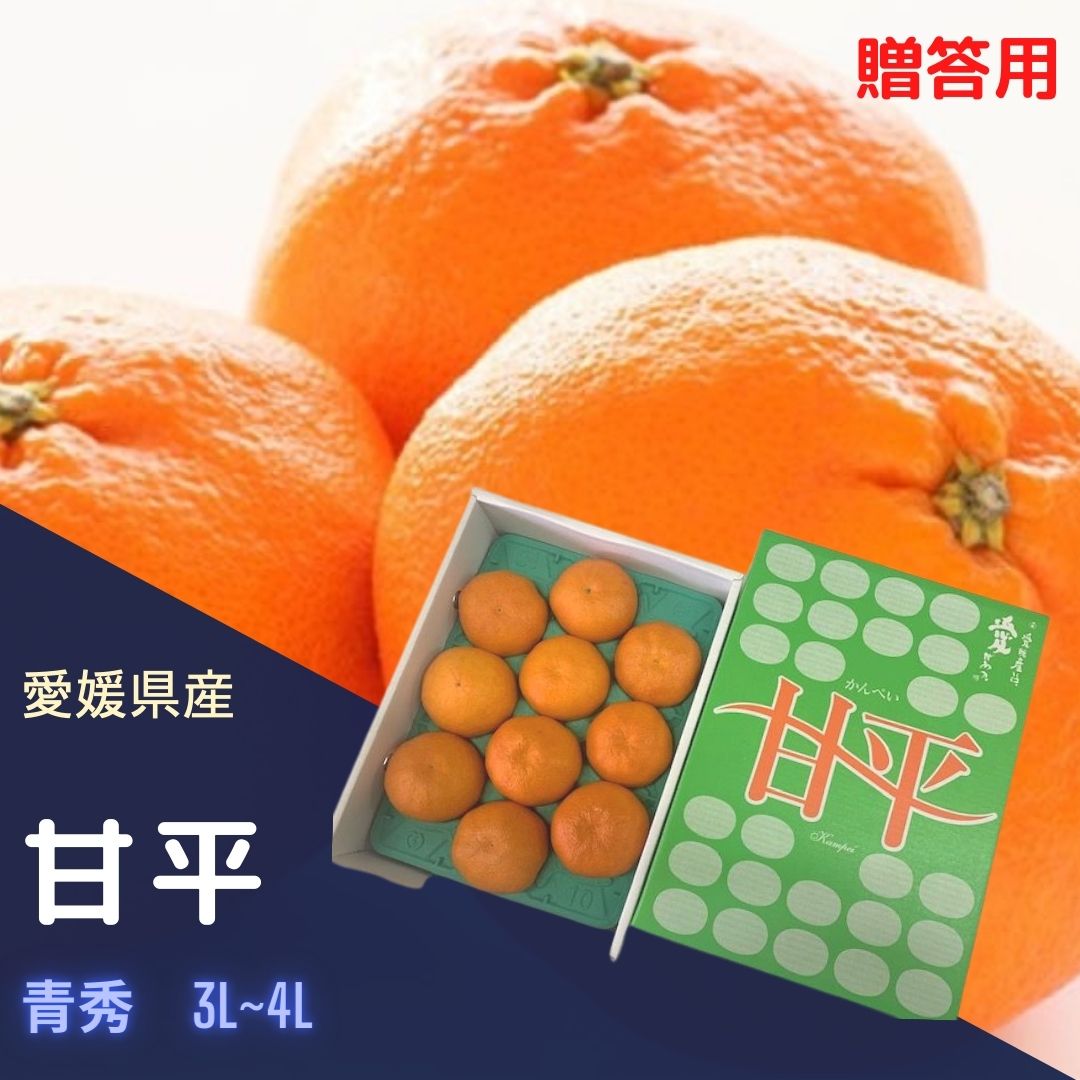 みかん 甘平（かんぺい） 【青秀】 3L〜5L（7個〜10個）約3kg JAえひめオリジナル品種 ギフト　贈答用..