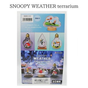 スヌーピー WEATHER Terrarium 6個入 BOXセット フィギュア コレクション リーメント キャラクター SNOOPY PEANUTS ウェザーテラリウム