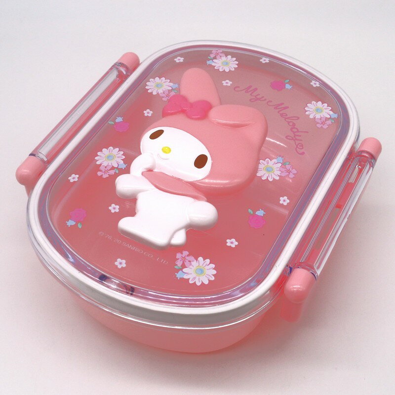 マイメロディ 1段ランチボックス レリーフ 360ml 弁当箱 抗菌 サンリオキャラクターズ sanrio 新学期 新入学 新生活 キッズ 子供用のサムネイル