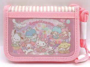 サンリオキャラクターズ キッズウォレット ピンク 二つ折り 財布 子供用 ギフト プレゼント かわいい グッズ sanrio