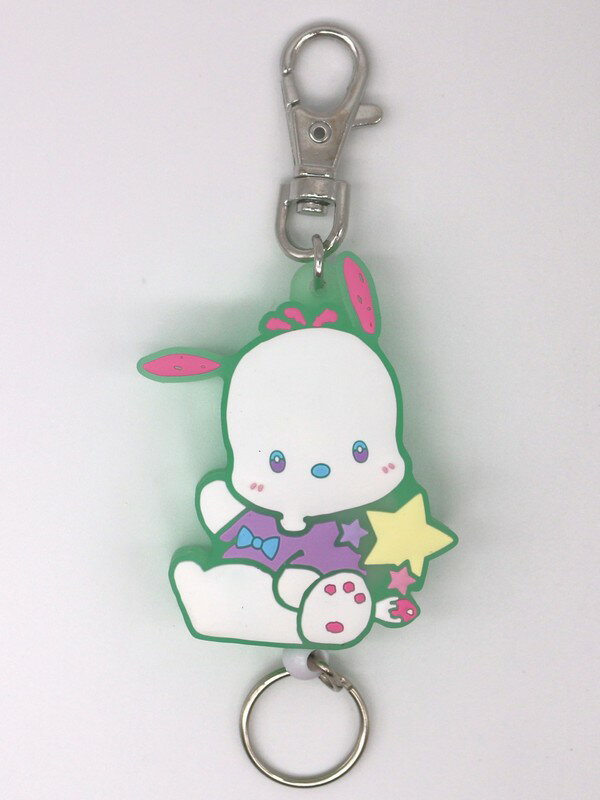 ポチャッコ ゆめふわ ラバーリールキーホルダー サンリオキャラクターズ グッズ sanrio キーリング キッズ プレゼント 人気 かわいい