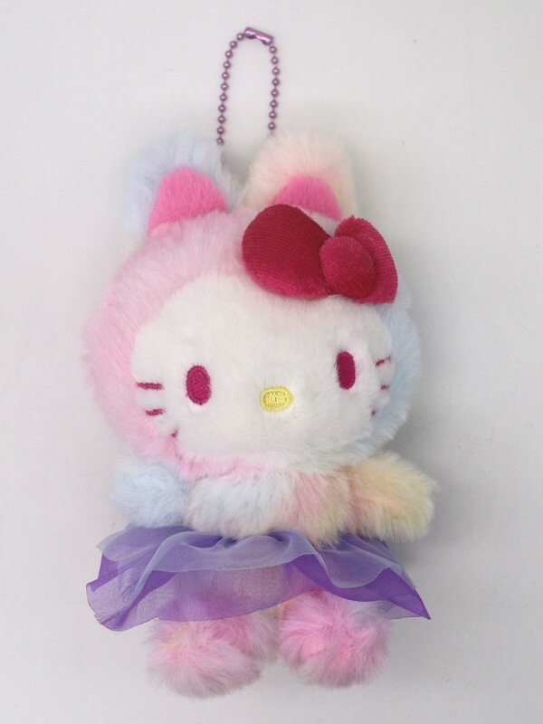 ハローキティ グラデバニー マスコット レインボー ぬいぐるみ キーホルダー うさぎ サンリオキャラクターズ グッズ 人気 キッズ プレゼント sanrio ギフト