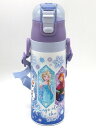 アナと雪の女王 ロック付ワンプッシュ ダイレクトステンレスボトル 470ml 水筒 直飲み 超軽量 保冷 子供用 アナ雪 ディズニー キャラクター グッズ プリンセス(3)