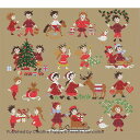 フランス ペレット*サモイロフ【ハッピーな子供時代 クリスマスタイム 】クロスステッチ チャート 図案*サモイロフ サモさん★売り切れお取り寄せの場合納期は本文...