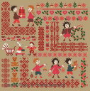 フランス 輪入クロスステッチ ペレット サモイロフ【クリスマスミニモチーフサンプラー(大きなパターン) 】クロスステッチ チャート 図案 サモイロフ サモさん ...