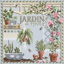 フランス &#128151;マダム・ラ・フェ MADAME LA FEE 【Jardin d'Hiver】◆ウインターガーデン◆*Madame La F?e*クロスステッチ チャート 図案 チャーム付! 可愛い 図案 手芸 刺繍 マダムラフェ 庭 ガーデン バラ ローズ ピンク &#127801; 気品