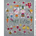 ★フランス バーバラ*アナ【Hoppy Easter】◆ホッピーイースター◆スペイン クロスステッチ チャート 図案 バーバラ アナ デザイン 可愛い おしゃれ 図案 スペイン 刺しゅう 人気 手芸 刺繍 DMC イースター うさぎ