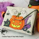 フランス 輸入クロスステッチ【Halloween Purse】◆ハロウィンの財布◆クロスステッチ チャート 図案 ファビーライリー 可愛い キレイ 美しい 図案...