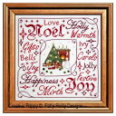 フランス【Victorian christmas frame】◆ビクトリア朝のクリスマス フレーム◆クロスステッチ チャート 図案 ファビーライリー 可愛い キ...