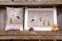 ★イタリア クロスステッチ マダムシャンティー Madame Chantilly 図案 【New Born】◆新生児◆チャート 輸入クロスステッチ 輸入刺繍 輸入図案 可愛い 愛 ロマンチック 癒し 人気 ハート 手芸 刺繍 DMC コウノトリ うさぎ 赤ちゃん