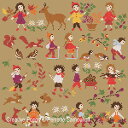 フランス 輪入クロスステッチ ペレット サモイロフ◆Happy Childhood - Autumn (large pattern)【ハッピーチャイルドコレクシ...