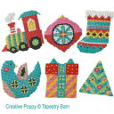 フランス 輸入クロスステッチ タペストリーバーン【Christmas decorations】◆クリスマスデコレーション◆クロスステッチ チャート 図案 可愛い...