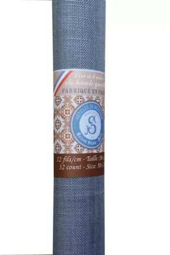 SAJOU TW[ lC J[LoX32ct l hJp eB[^I32COUNT EMBROIDERY LINEN SWATCH SLATEg[V gV tX