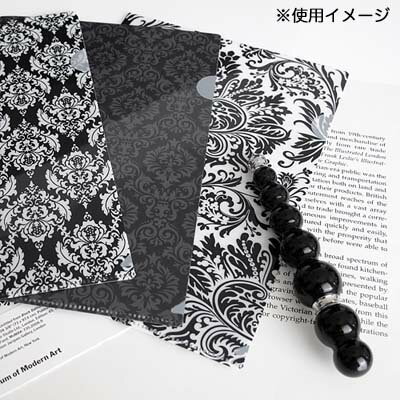 《ネコポスOK》クリアファイルA4.A5セット(ダマスク1) mon・o・tone　楽天市場店　楽天　マスク　在庫あり